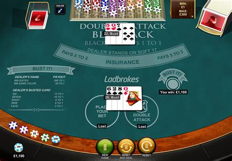 Double attack blackjack kostenlos spielen  The game is played with 8 packs of 48 cards, known as Spanish decks, as all of the 10s have been removed